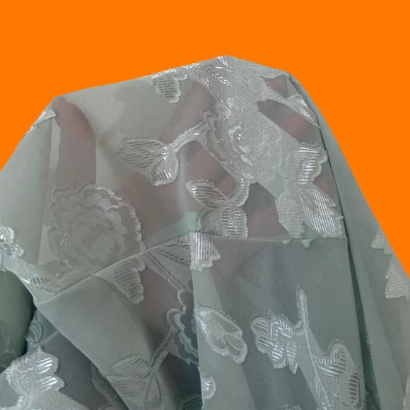 00's vintage green chiffon y2k lingerie fairy slip dress LARGE - Picture 8 of 10